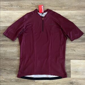 NWT Santic Men’s Carden Cycling Jersey Maroon Size 2XL